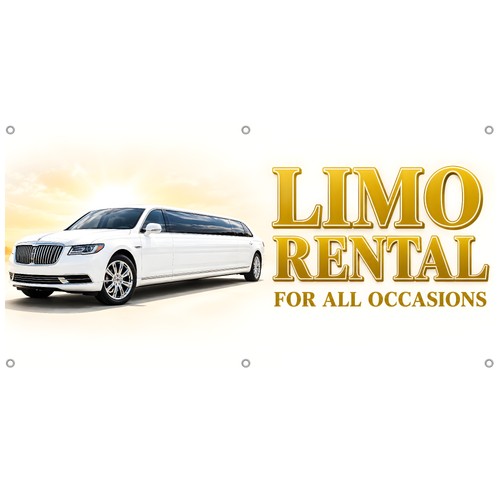 Limo rental vinyl - rental, banner